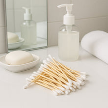 Eco-Friendly Wooden Cotton Ear Buds (1 pkt / 100 Pcs Approx)