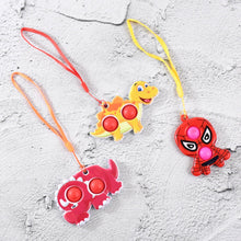 Silicone Push Pop Bubble Fidget Toy Keychain (1 Pc)
