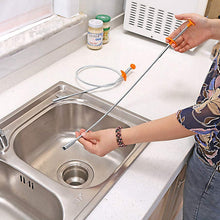 Flexible Spring Drain Cleaning Tool with Hand Grip (1 Pc / 90 Cm)