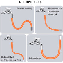 Flexible Water Tap Extender, 360° Bending Faucet Extension Tube with Connector (18cm)