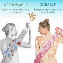 Premium Silicone Back Scrubber Belt – Body Exfoliating Bath Brush