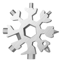 Durable 18-in-1 Snowflake Multi-Tool – Bottle Opener & Screwdriver Wrench Kit